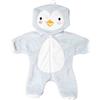Heless 1198-Tuta Intera per Bambole a Forma di Pinguino, con Cappuccio e Cerniera, 28-35 cm, Multicolore, 1198