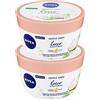 NIVEA Soufflé Cocco Crema Corpo Idratante Texture Leggera a Rapido Assorbimento con Perle di Olio di Monoi Effetto Pelle Liscia e Vellutata - 2 Barattoli da 200ml