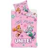 Paw Patrol Parure da letto Paw Patrol Stella e Everest, 100% cotone, copripiumino 140 x 200 cm + federa per cuscino