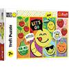 Trefl 200 pezzi-Sorriso, Emote, colorati con frutta, Intrattenimento creativo, Divertimento per bambini dai 7 anni Puzzle, Colore Smiley World, Faccina allegra, 13297
