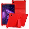 YGoal Custodia per Lenovo Tab M10 Plus - Leggera Custodia Protettiva Antiurto per Bambini Morbida Silicone Case Cover per Lenovo Tab M10 Plus 10.3 2020, Rosso