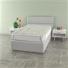 Italian Bed Linen TOPPER WELLNESS TRAPUNTATO CON ELASTICI, Piazza e mezza Francese 140 x 195 cm