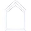 Rayher Anelli Metallici Case Assortiti, Bianco, Ciascun 1x19cm, 23cm, 27.5cm, Box 3Pz, 25223102