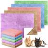 Panelee 10 Tappetini Assorbenti Impermeabili per Pipì di Piccoli Animali Tappeto per Gabbia Porcellini d'India Traversine Lavabili per Dormire Fodera per Coniglio Cavie (Multicolore, 18 x 24 Pollici)