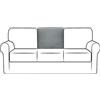 NLCYYQ Coprischienale per divano, elasticizzato, con coulisse, antiscivolo, di ricambio, in pile jacquard (grigio chiaro, medio)