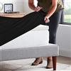 IlGruppone Il Gruppone Passione Casa Lenzuolo sotto 100% Cotone per Materassi Alti Fino 30 Cm Avvolgente Lenzuola con Angoli Elastici Singolo Matrimoniale Copri Topper Salvamaterasso - Nero - Matrimoniale
