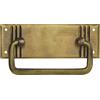 SCHÖRGHOFER & FREHE Schorgöfer & Frehe Maniglia per mobili stile rustico LA 59 mm, manico pieghevole grande, larghezza 96 mm, altezza 33 mm, ottone patinato