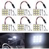YM E-Bright 5-Pack Bianco Freddo 5050 9SMD Pannello Led Luce Della Cupola Auto Lettura Lampada Interna Auto DC 12V Con T10/BA9S/Festone Adattatori