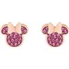Disney Orecchini Disney Minnie, Acciaio Inossidabile con Zirconi per Bambini e Bambine, Gioielli Disney