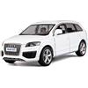 RMZ City Compatibile per Audi Q7 in scala 1/36, auto giocattolo in lega di zinco per bambini, camion giocattolo per bambini, camion giocattolo per bambini, ragazzi, ragazze, regalo bianco