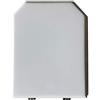 ACB/COLBAM Copriwater Cesame DECO 'BIANCO Cerniera Cromo-Sedile-Asse Wc