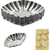 lemgyiamz Stampo Crostate Quiche Crostate All'Uovo - Acciaio Inossidabile Crostate Mini Stampi Rivestimento Antiaderente Cupcake Stampo Biscotti Budino Strumento Cottura Forma Diamante Confezione Da 20