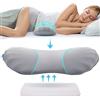 RESTCLOUD, Cuscino per supporto lombare in memory foam, regolabile, per dormire, fornire sostegno e alleviare il dolore lombare, adatto per letto e sedia