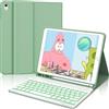 IVEOPPE Tastiera per iPad 10.2, Tastiera iPad 9 Generazione, Cover Tastiera Italiano ‎QWERTY Retroilluminata Bluetooth per iPad 9/8/7 Generazione/iPad Air 3/ iPad Pro 10.5, Verde erba