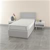 Italian Bed Linen Topper VERA sfoderabile con fodera lino, Piazza e Mezza Francese 140x190cm