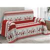 SpazioTessile Teli Arredo Copritutto Copridivano Copriletto Montagna Rosso 0P Panama Cotone (Oliver, 160x280)