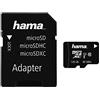 Hama Scheda MicroSDXC 128 GB, classe 10 (UHS-I, 80 MB/s, incluso adattatore SD per cellulare)