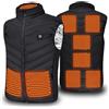 EKKONG Gilet Riscaldato Uomo Donna,Giubbotto Riscaldato,USB Giubbotto Riscaldato Uomo 3 Temperatura Regolabile-Giubbino Riscaldato per Campeggio, Escursionismo, Caccia,Sciare(Batteria Escluso) (NeroXL)