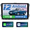 AWESAFE 9 Pollici Android 12 Autoradio [2G+64GB] con CarPlay/Android Auto per VW Golf 5 6 Plus Polo Passat Tiguan Seat, Car Radio GPS Bluetooth WIFI FM RDS EQ Comandi al Volante