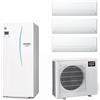 Mitsubishi SISTEMA MITSUBISHI ECODAN MULTI 7.5 KW GAS R-32 MONOFASE INVERTER CON MSZ-BT 7000+7000+7000 + SERBATOIO SMALL ACS 200 LITRI