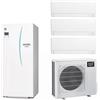 Mitsubishi SISTEMA MITSUBISHI ECODAN MULTI 7.5 KW GAS R-32 MONOFASE INVERTER CON MSZ-AY 9000+9000+9000 + SERBATOIO SMALL ACS 200 LITRI