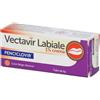 Perrigo Vectavir Labiale 1% Crema Penciclovir Trattamento Herpes Labiale Color Beige-Marrone, 2g