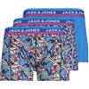 JACK & JONES Jaclakeland Trunks 3 Pack Boxer a Pantaloncino, Blue Aster/Pack:Aster Blue-Aster Blue, L Uomo