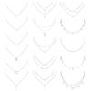 Milacolato 16Pcs Collana Donna Danity Economico Layered Girocollo Collane Lunga Moneta Luna Stella Catena di Perle Collane Lunghe Donna Multistrato Set per Le Donne Regolabile Argento