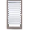 Relaxdays Tenda a rullo da interni, montaggio senza fori Tenda avvolgibile a strisce per finestre, tessuto, 56x156 cm bianca