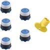 Neoperl Set di 5 pezzi, aeratore, filtro, copertura a nido d'ape, TT/M 16,5 x 1 con chiave Neoperl.