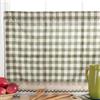 Achim Home Decor - Coppia di Tende per Finestra a Quadretti con Motivo a Quadri, Larghezza 147 cm, Lunghezza 91 cm, Colore: Bordeaux e Avorio, Tende filtranti per Cucina, Camera da Letto, Soggiorno e