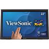 ViewSonic TD2223 - Monitor Touch da 54,6 cm (22) (Full HD, HDMI, USB, multitouch a 10 Punti, Supporto Integrato, Altoparlante, Servizio di Sostituzione 4 Anni) Nero