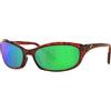Costa Harpoon Mirrored Polarized Sunglasses Oro Green Mirror 580P/CAT2 Donna