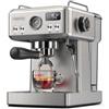 HiBREW H10A Macchina per caffè espresso semiautomatica, pressione 19 bar, montalatte, temperatura regolabile, brocca da 350 ml
