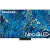 Samsung TV Neo QLED QE65QN95BATXZT Smart TV Serie QN95B, Neo QLED 4K UHD, Alexa e Google Assistant integrati, DVB-T2, Argento (Bright Silver), 65, 2022