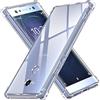 iVoler Cover per Sony Xperia XA2 Ultra, Custodia Trasparente per Assorbimento degli Urti con Paraurti in TPU Morbido, Sottile Morbida in Silicone TPU Protettiva Case