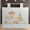 PETTI Artigiani Italiani - Copriforno Natalizio, Copriforno Cucina Natalizio, Copri Forno 40x50 cm, Copriforno Snow, 100% Made in Italy