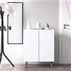 Ruumstore Shoe Cabinet, Mobiletto Salvaspazio Scarpiera Orizzontale, Bianco, Taglia Unica