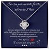 NONNA PROFESSIONISTA Collana Donna Scusami Amore Fidanzata Argento Idee Regali per lei, Anniversario Perdono, Compleanno o Natale - Cofanetto con DEDICA incluso (Argento - Scusami Amore)