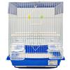 BPS BUENA PET SHOP BPS BPS-1185 - Gabbia per uccelli, parrocchetti, canarini, con mangiatoia, abbeveratoio, grucce per il riposo, colore casuale, 30 x 23 x 39 cm