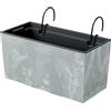 Prosperplast Effetto Beton Case URBI W Pot, Dimensions 395x185x195 mm, colore in calcestruzzo