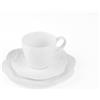 Holst Porzellan CE 020-Set di 3 Tazze da caffè in Porcellana, Motivo: Ceremony, 3 Pezzi Piatti, Bianco, 19 cm