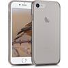 kwmobile Cover Compatibile con Apple iPhone SE (2022) / iPhone SE (2020) / iPhone 8 / iPhone 7 - Custodia Morbida in Silicone TPU - Crystal Case Custodia Flessibile - nero/trasparente