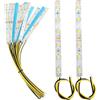 YIXISI 15 Pezzi 100mm Pre Cablato Striscia LED SMD, 2335 SMD LED, Modellismo LED, Luce Autoadesiva 12-18V, Giallo
