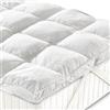 Generico Topper Bed in Microsfere 5 cm - Coprimaterasso Trapuntato e Soffice, 100% Anallergico e Traspirante, corregge i difetti del materasso singolo 85x200x5 cm