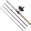 Abu Garcia Diplomat V2 Travel Combo, Combo Canna e mulinello ottimo per Viaggi e pe la pesca con artificiali, Fornito con Custodia da Viaggio Rigida, Varie Lunghezze e casting Disponibili