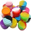 TopHomer 10 mini contenitori vuoti in silicone, 2 ml, antiaderenti, per oli essenziali e cera, rotondi, colori casuali