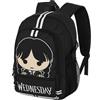 Wednesday Mercoledì Cute-Zaino Fight FAN 2.2, Grigio, 31 x 44 cm, Capacità 24 L