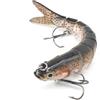 MEXITAL TUXIBIN Esca da Pesca Bionica, Multi-jointed Swimbaits Esche da Pesca per la Spigola, Kit di Esche Artificiali per la Pesca, Esche Artificiali Spinning Mare Esca Finta per luccio, persico, luccioperca
