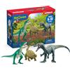 SCHLEICH DINOSAURS | Attacco del trio di dinosauri 72203 | Set con Giganotosauro, Baryonyx e Ankylosauro | Giocattolo dinosauri | Idea regalo per bambini dai 3 anni | esclusiva Amazon